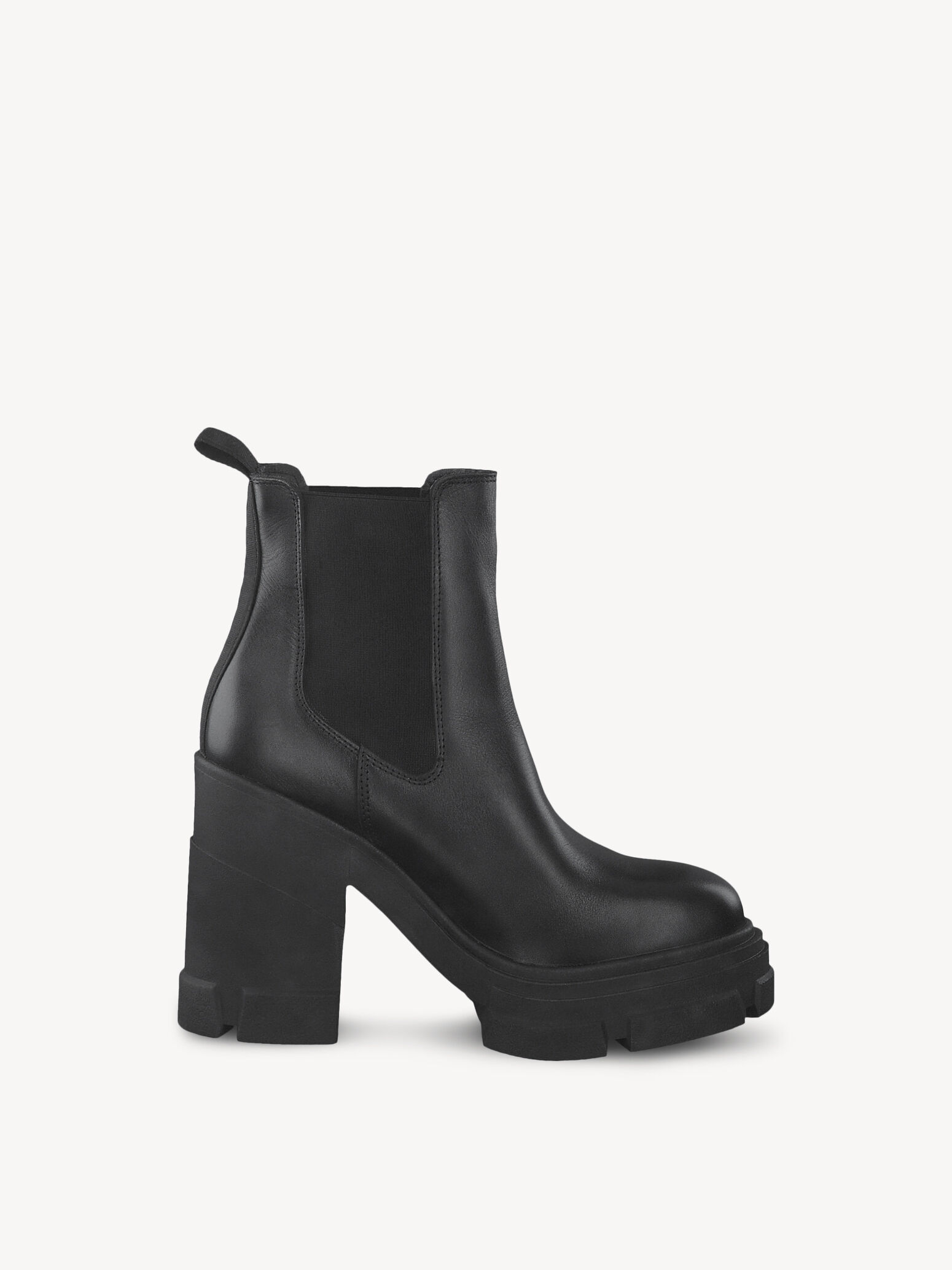 Bottine en cuir - noir