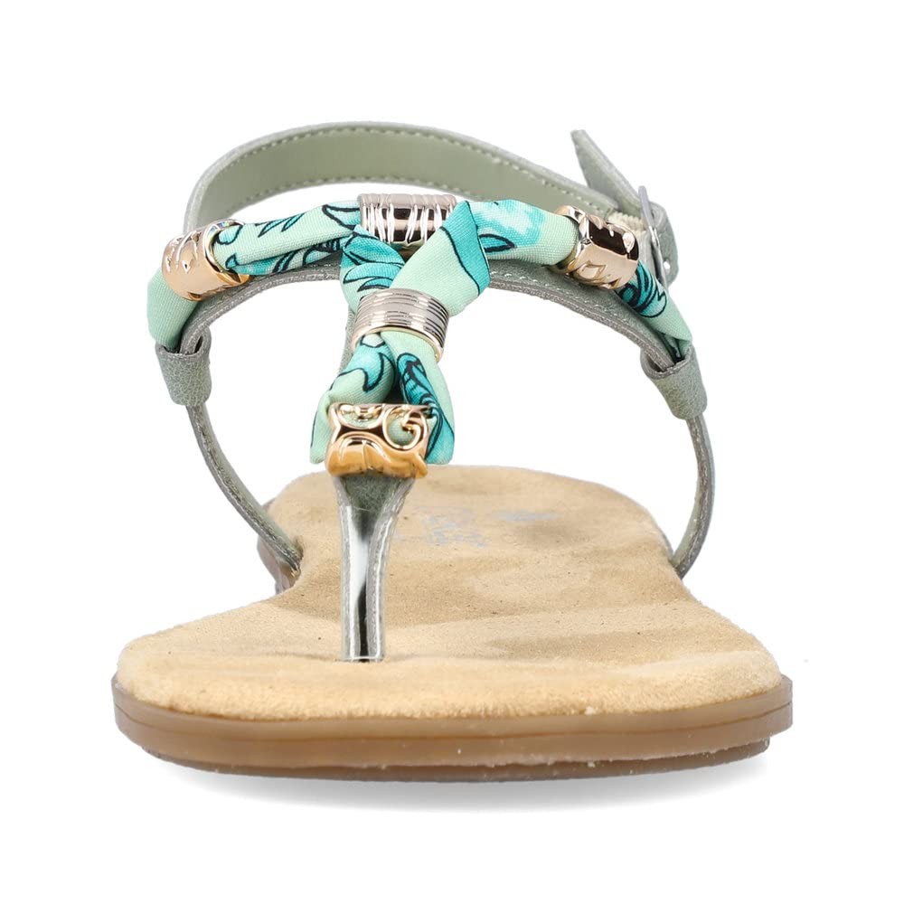 RIEKER Klassische Sandalen grün FSK Damen Sandalen