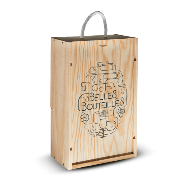 Coffret Bois Amateur de Belles Bouteilles