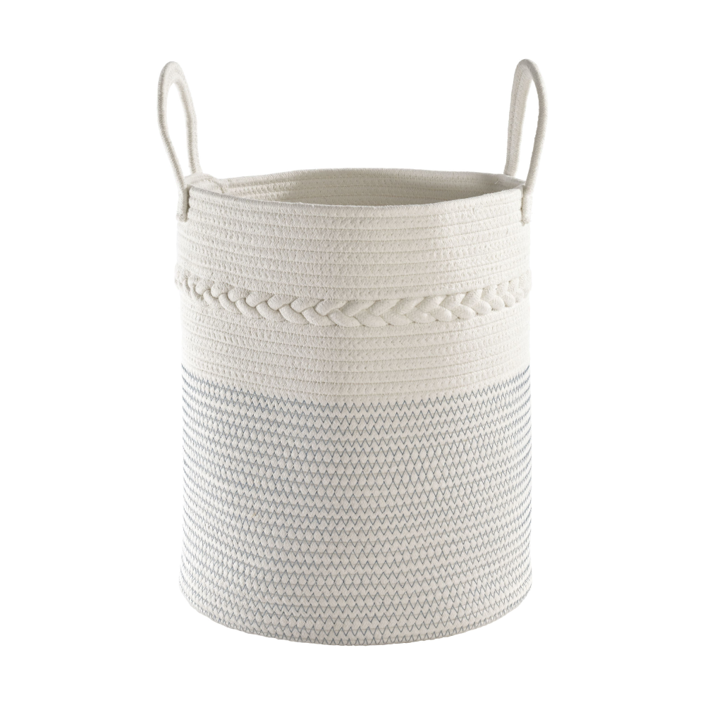 Korb klein blau/weiß