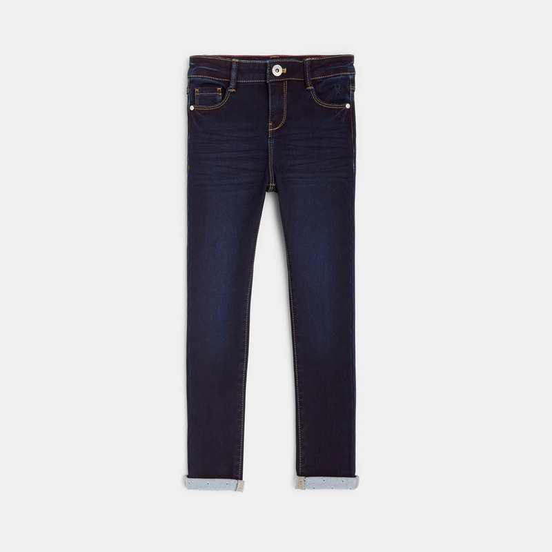 Jean skinny dark blue bleu fille