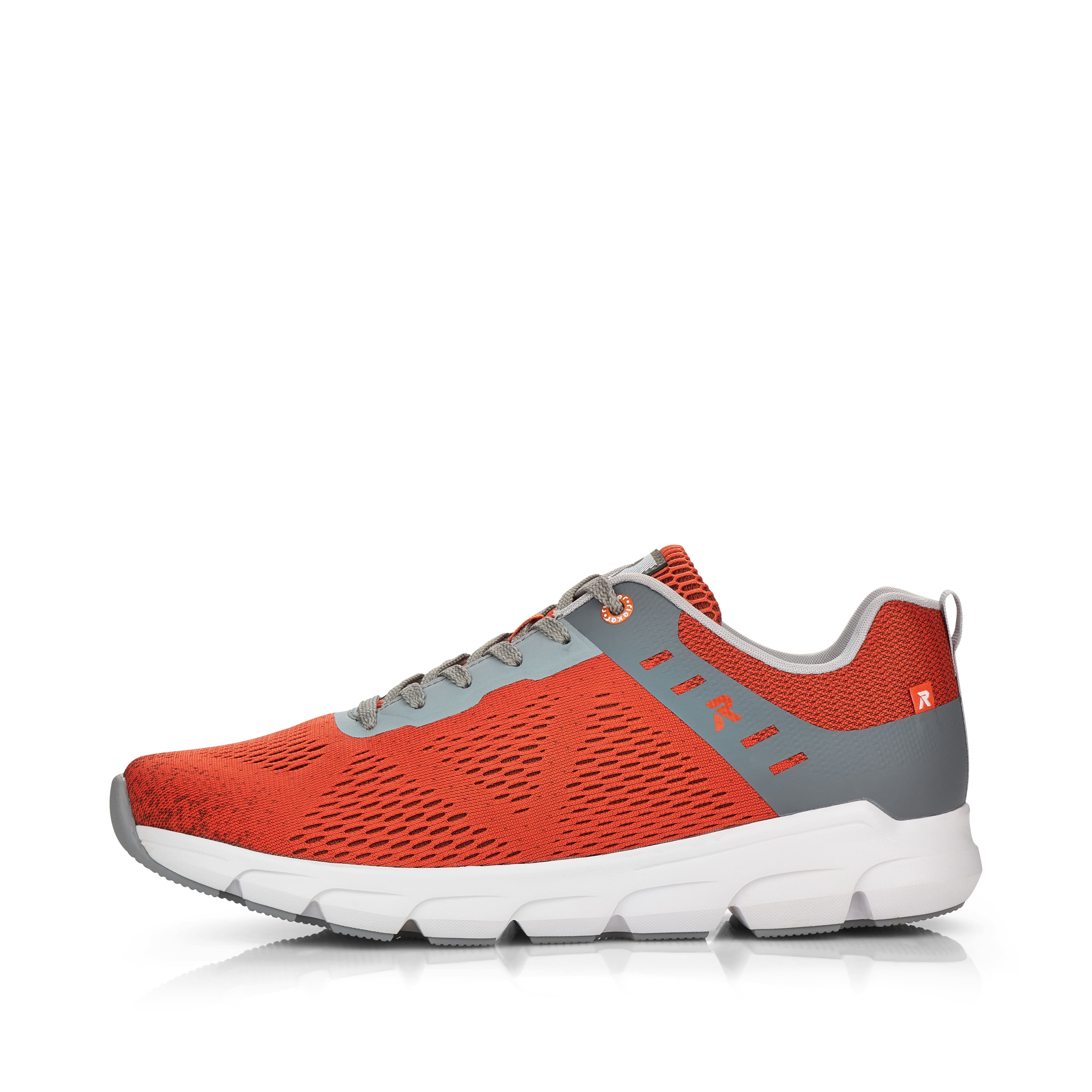 Rieker Herren Sneaker Low rust-orange grey