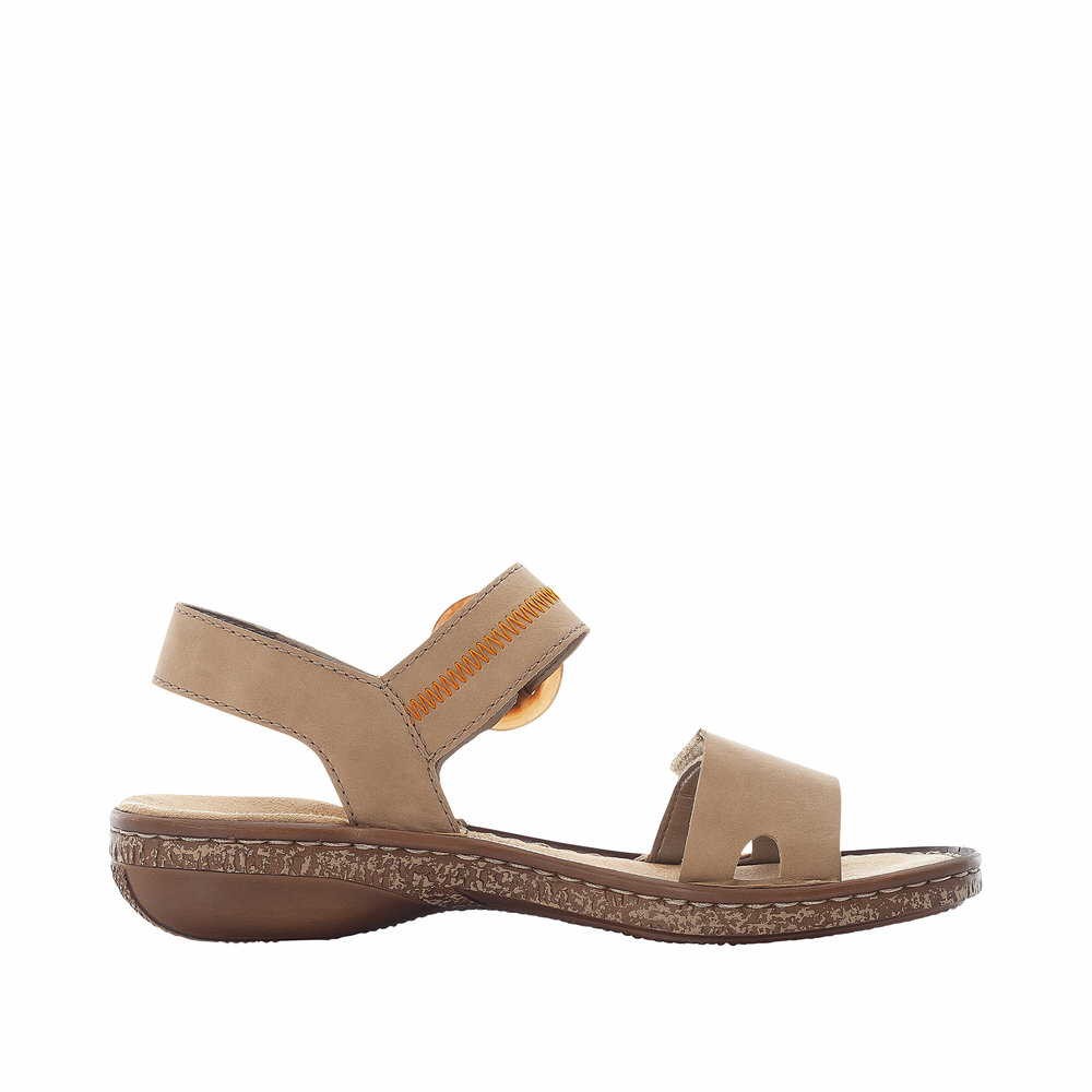 RIEKER Klassische Sandalen braun Sandale braun