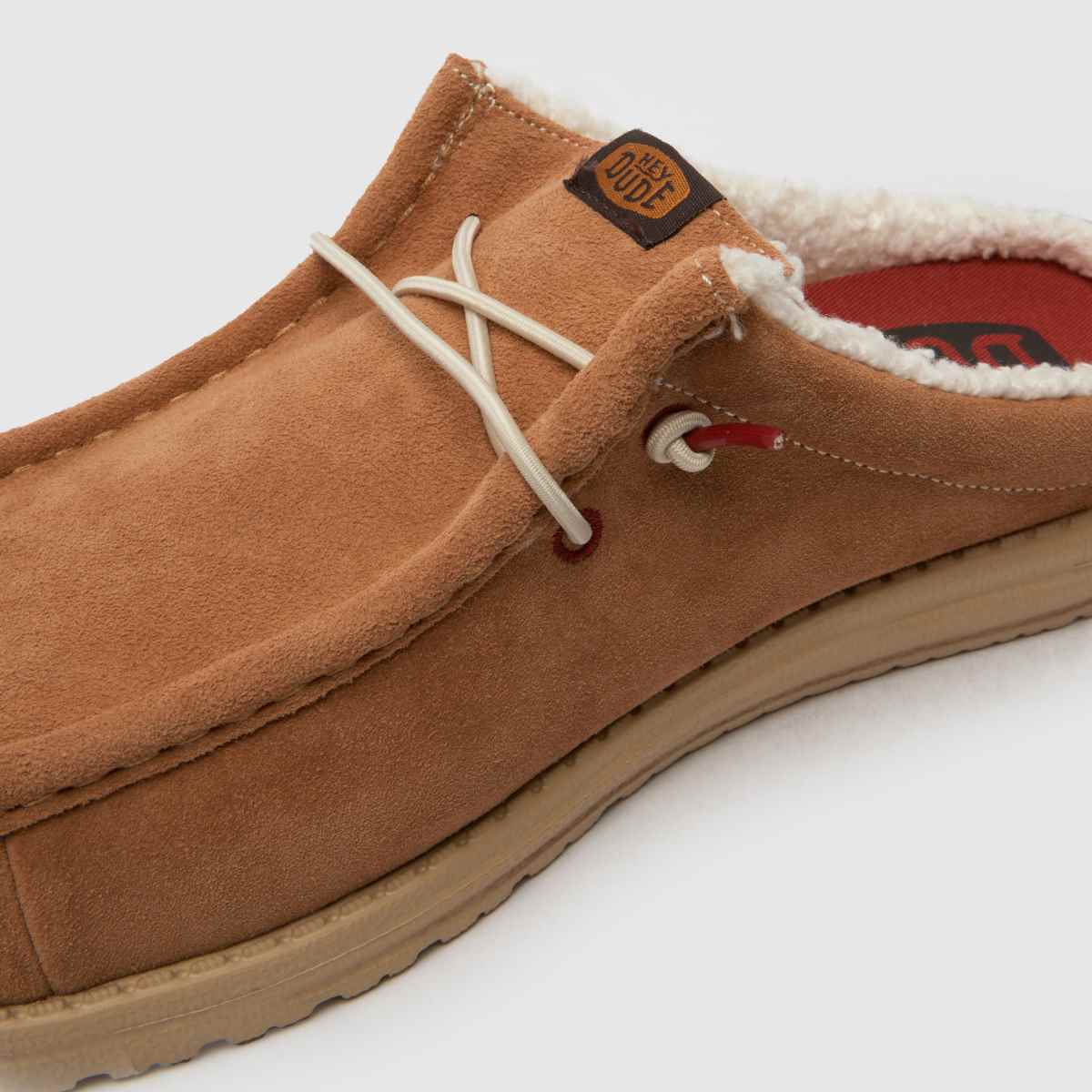 HEYDUDE Wally Slip melegítő papucs barna színben