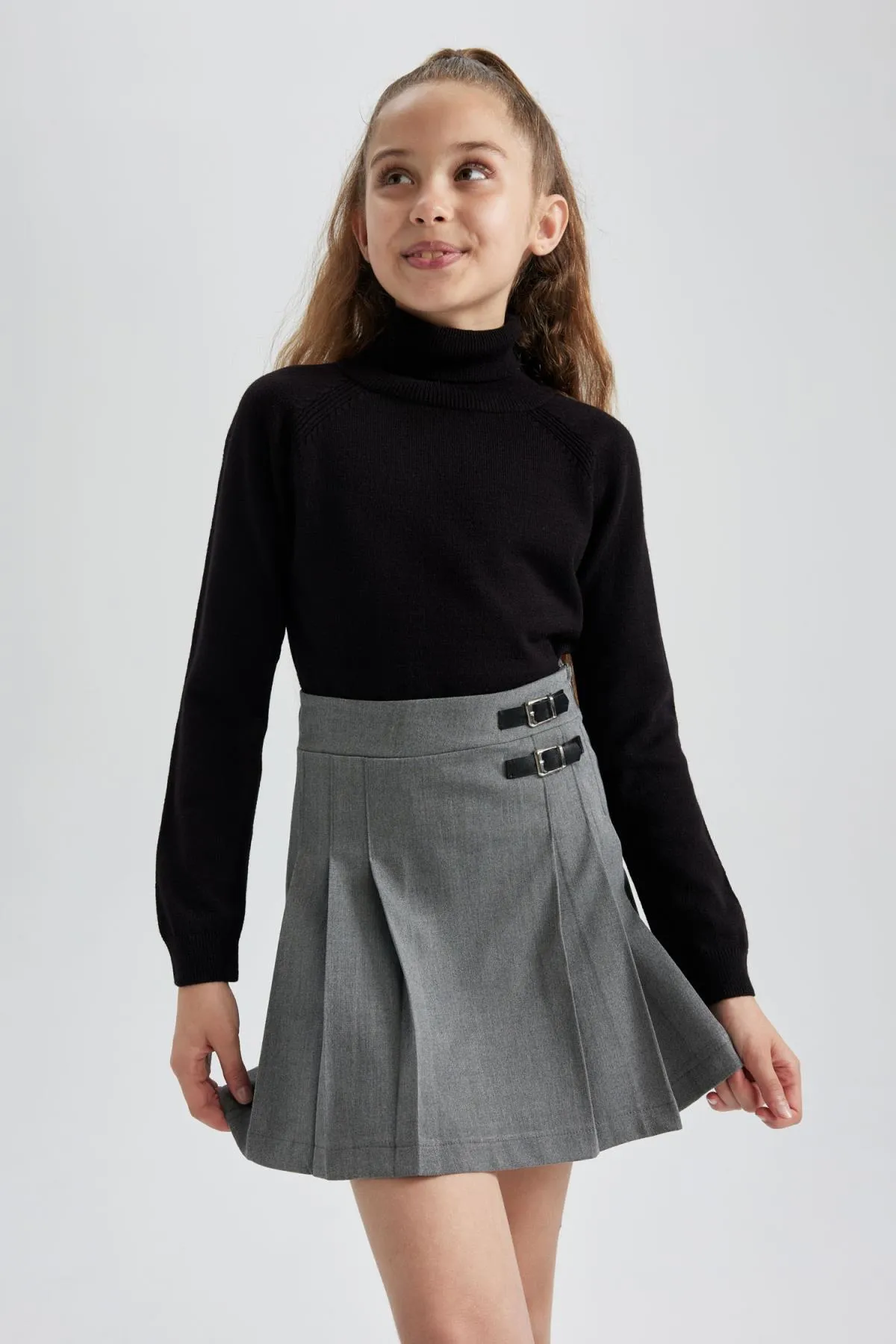 DeFacto  Schwarzer Rollkragenpullover für Mädchen