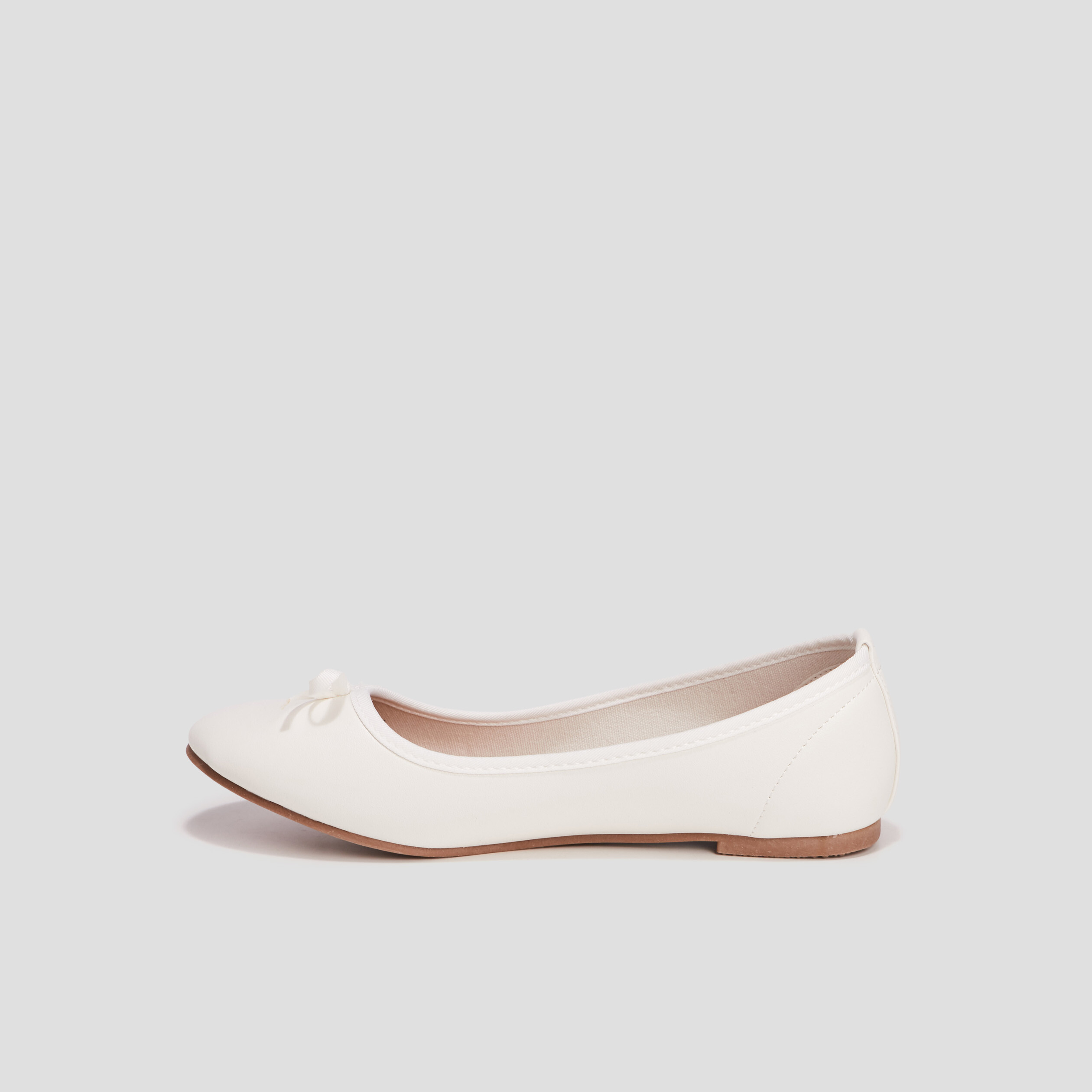 Ballerines avec noeuds blanc fille | La Halle