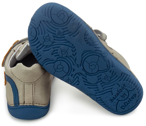 DD Step ~ Leder MidCut Klettschuh ~ Grey Leo