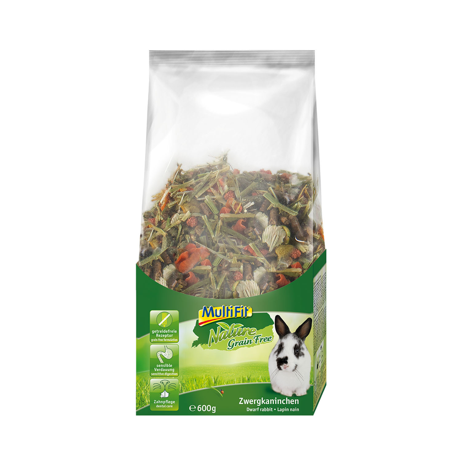 MultiFit Hauptfutter MultiFit Grain Free Zwergkaninchen 600 g