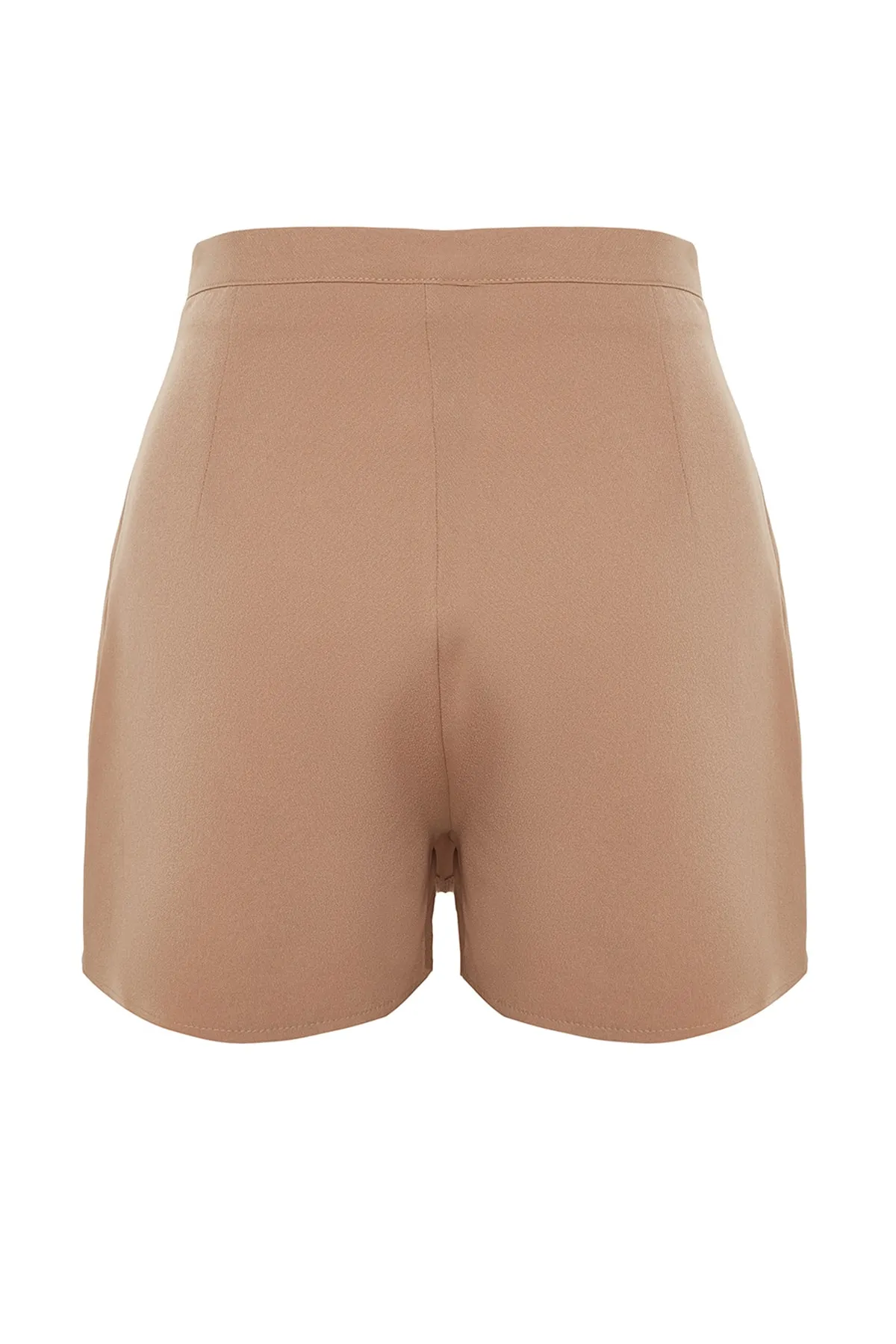 Trendyol Collection  Shorts - Braun - Hoher Bund