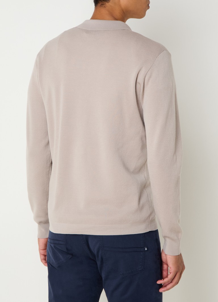 Boggi Milano Polo majica regularnog kroja od vune