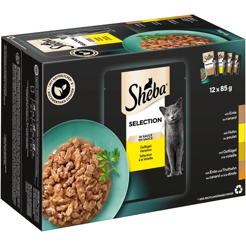 Megapack Sheba Varietäten Frischebeutel 24 x 85 g