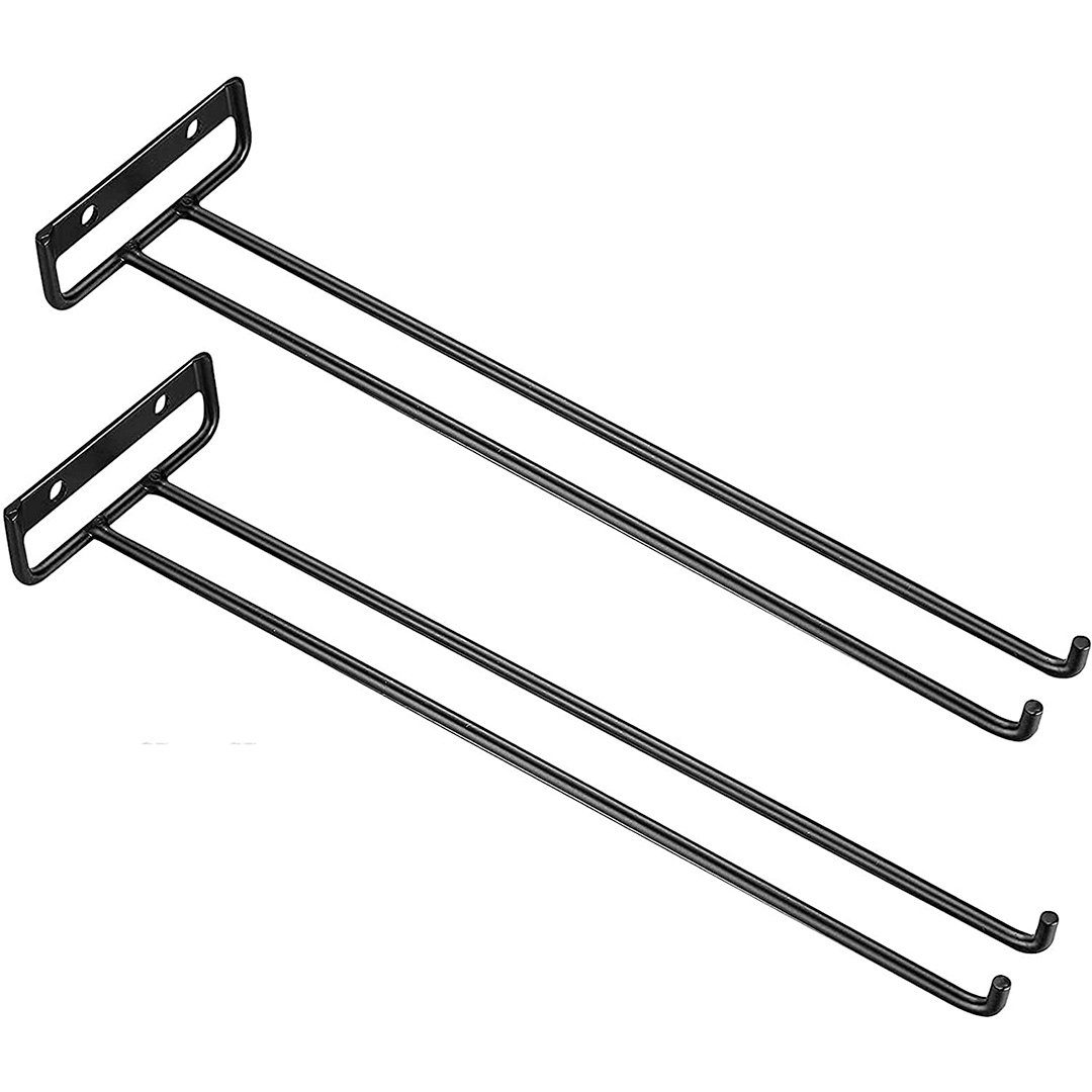 SOTOR Gläserhalter 2 Stück Gläserschiene,Stielgläserregal,Weinglashalter,Weinglas Rack, 2-tlg., Stielgläser Halter Unter Schrank Für Hausbar Küche Bar Pub Restaurant