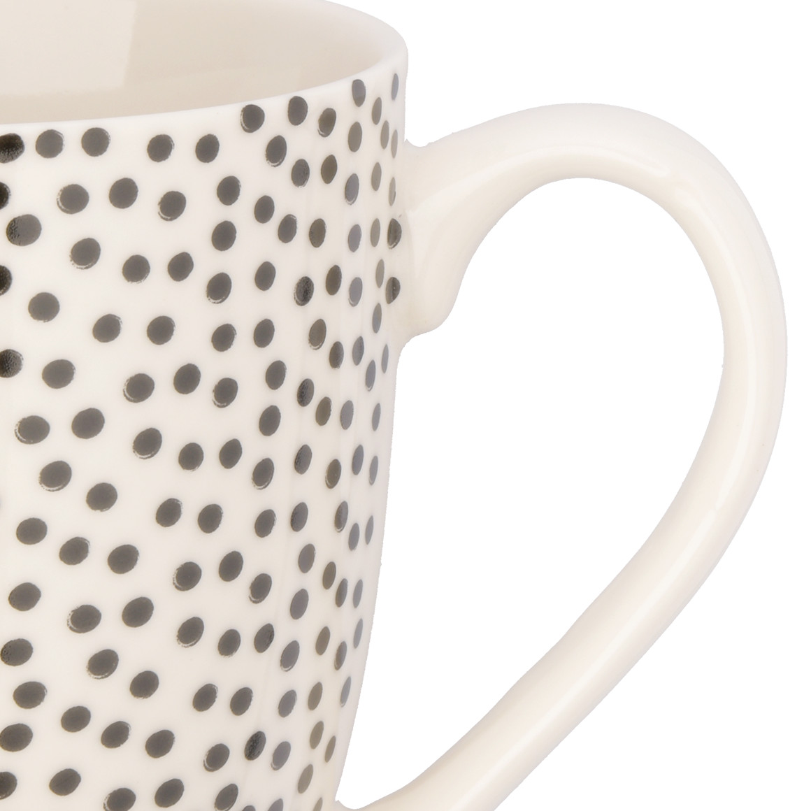 Jumbotasse mit Pünktchen-Allover