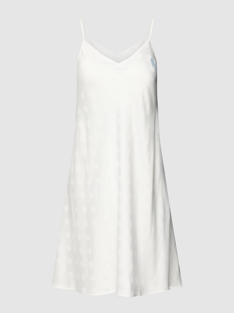 Nachthemd mit Allover-Muster Modell 'CHEMIS' in offwhite