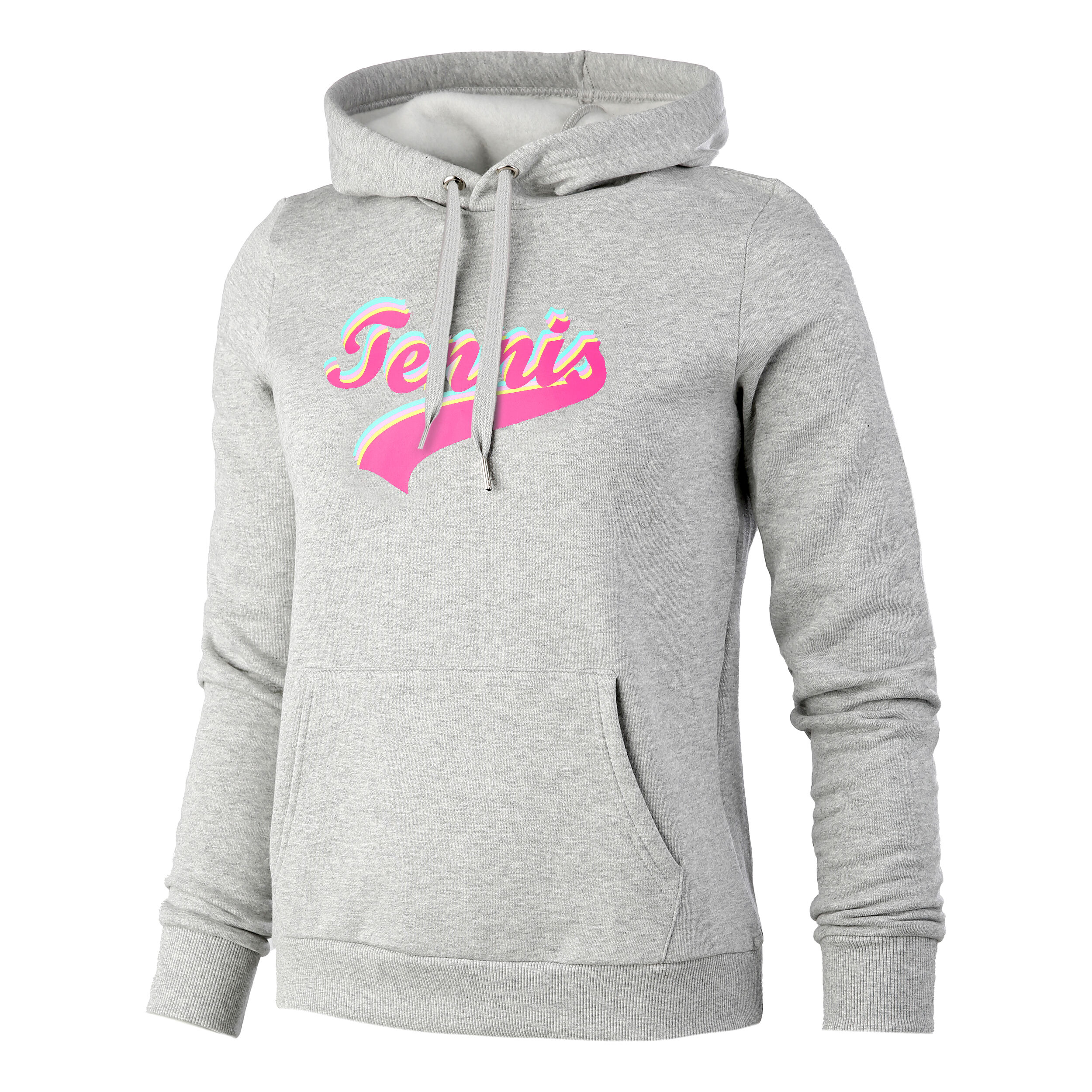 Tennis Signature Hoody Damen - Grau, Mehrfarbig