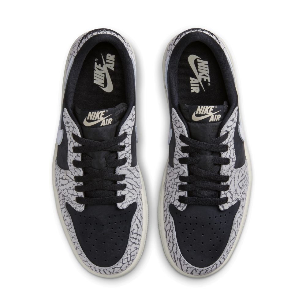 NIKE JORDAN WMNS Air Low OG Jordan 1 Retro Cement CZ0775-001 / schwarz