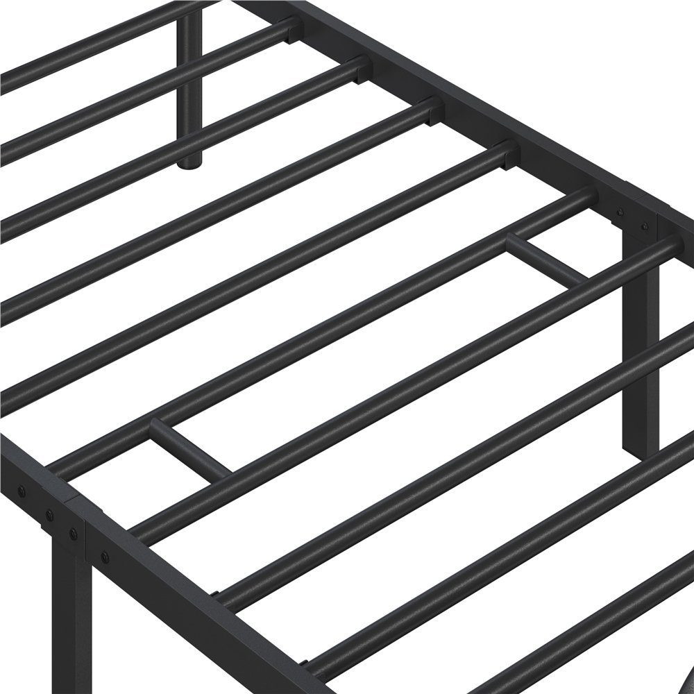 Yaheetech Metallbett, Vintage Bettrahmen mit Hohem Kopfteil, Bettgestell