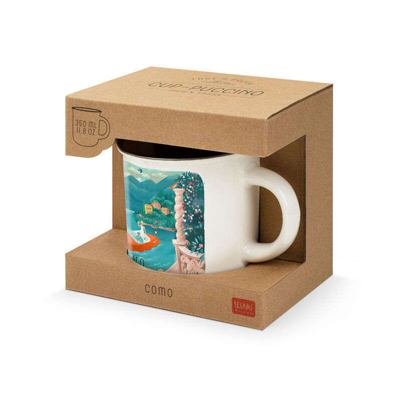 Xícara de porcelana - Cup-Puccino - Coleção Cidades do Mundo