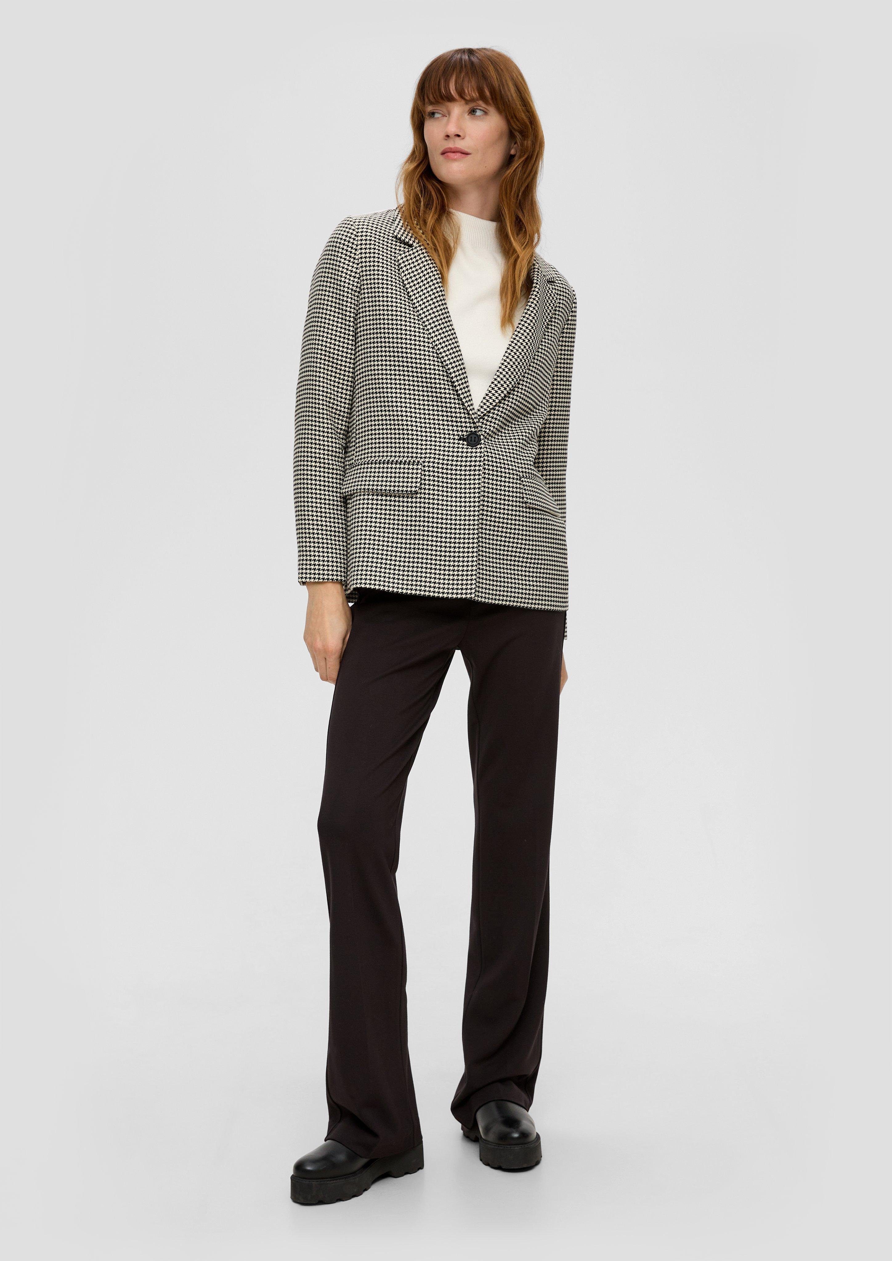 s.Oliver Jackenblazer Twill-Blazer mit Viskose