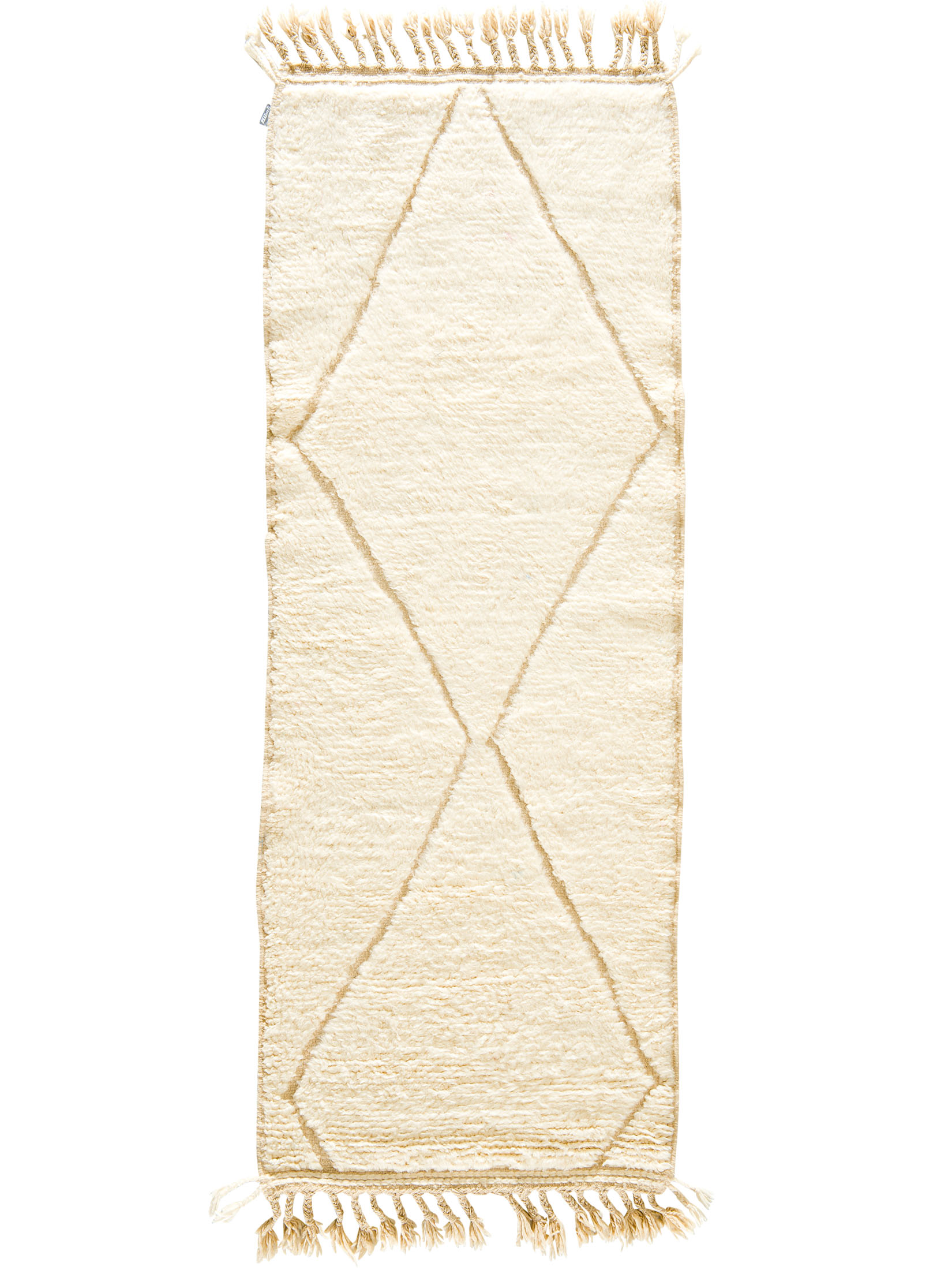 Beni Ourain ca. 80 x 212 cm, Unikat / Einzelstück