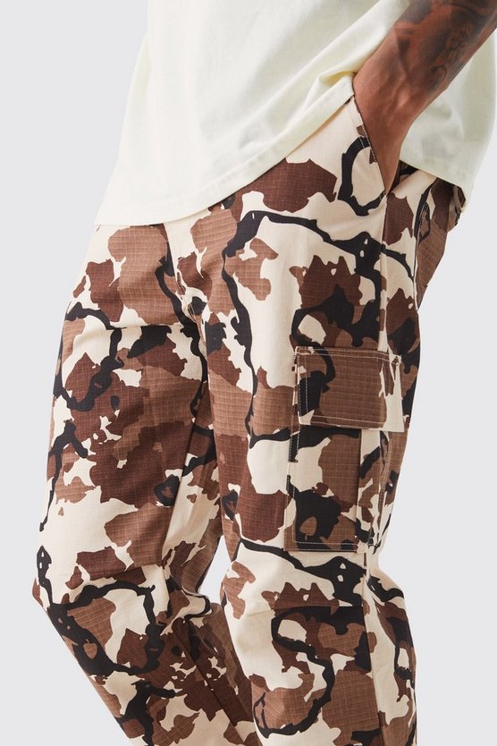 Tall Ripstop Camouflage Hose mit geradem Bein