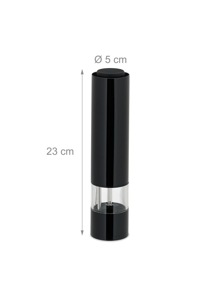 relaxdays 2 x Salz- und Pfeffermühle in Schwarz günstig kaufen onesize