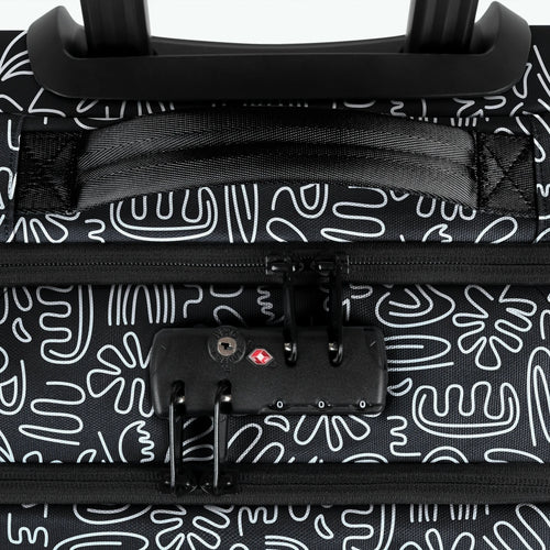 Large 2-wheel soft suitcase Amiens black