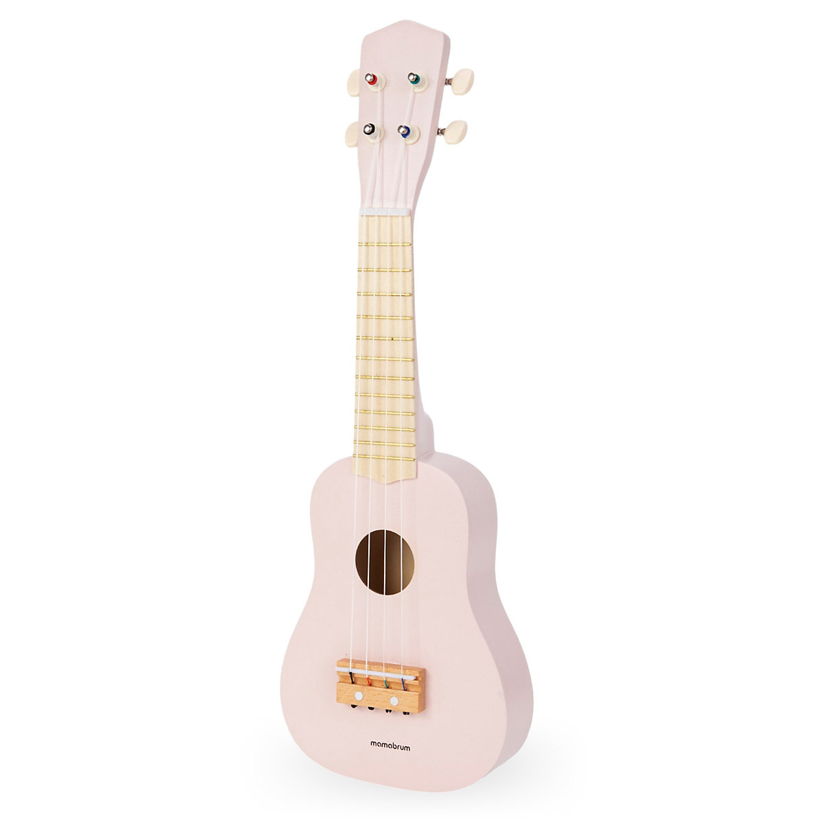 Holzgitarre – Ukulele – rosa Farbe, lehrt einfache Akkorde, stimuliert den Hörsinn, Nachahmung eines echten Instruments, schöne Klänge