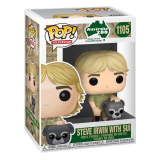 The Crocodile Hunter POP! TV Vinyl Figur Steve Irwin w/Sui 9 cm
