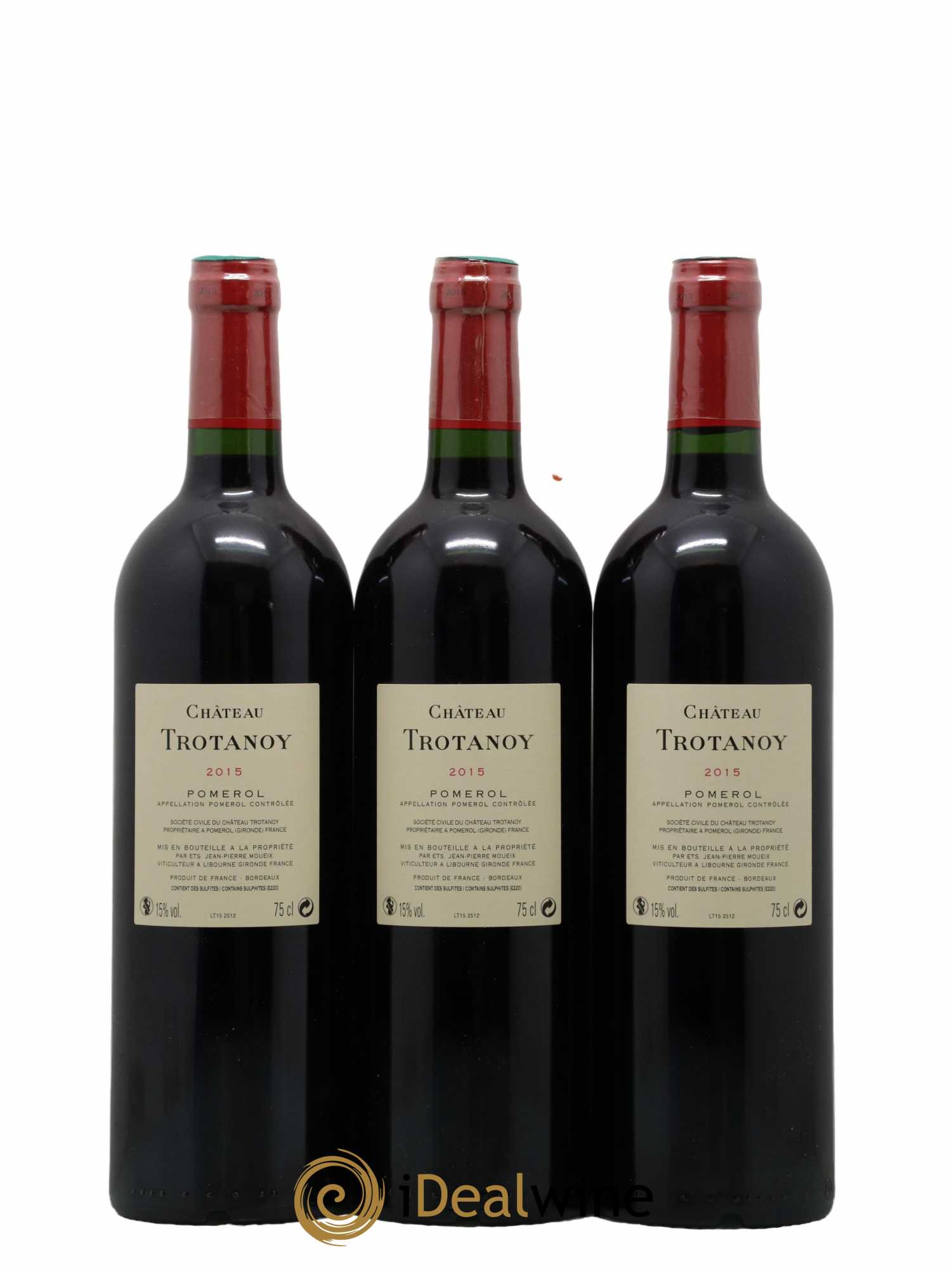 Château Trotanoy  2015 - Lot de 6 Bouteilles