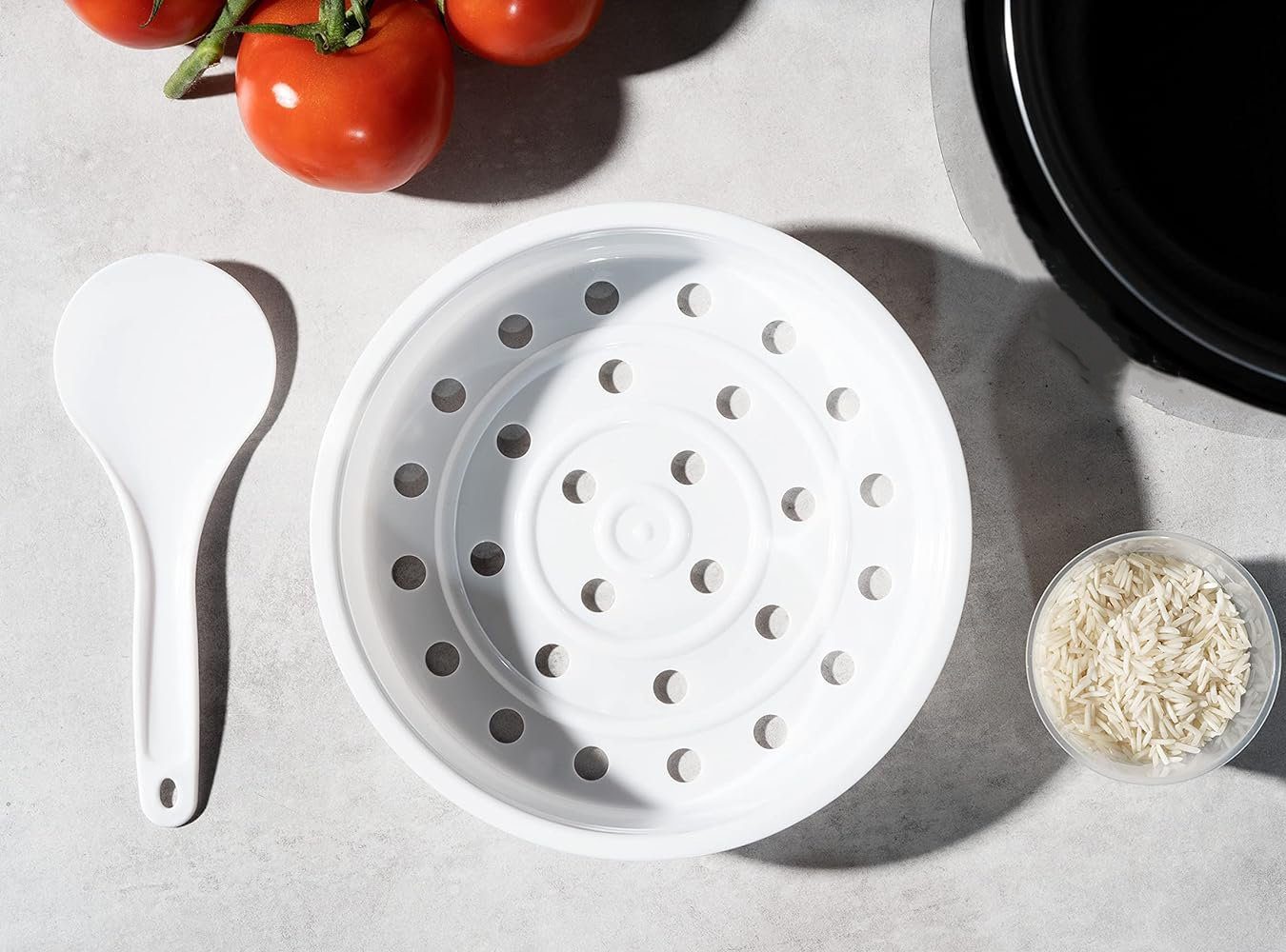 Mutoy Multikocher 2L Reiskocher mit Dampfgarfunktion Dampfgarfunktion,Warmhaltefunktion, perfekt für 1-4 Personen zum Kochen von Reis,Fleisch,Nudeln oder Suppe