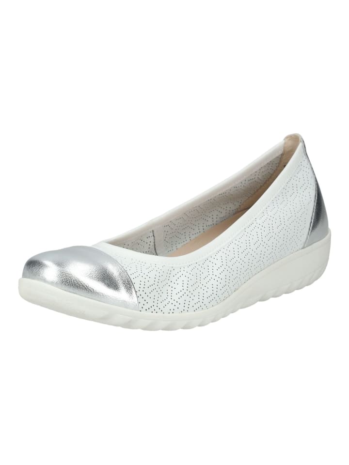 Caprice Ballerinas in Weiß/Silber günstig kaufen