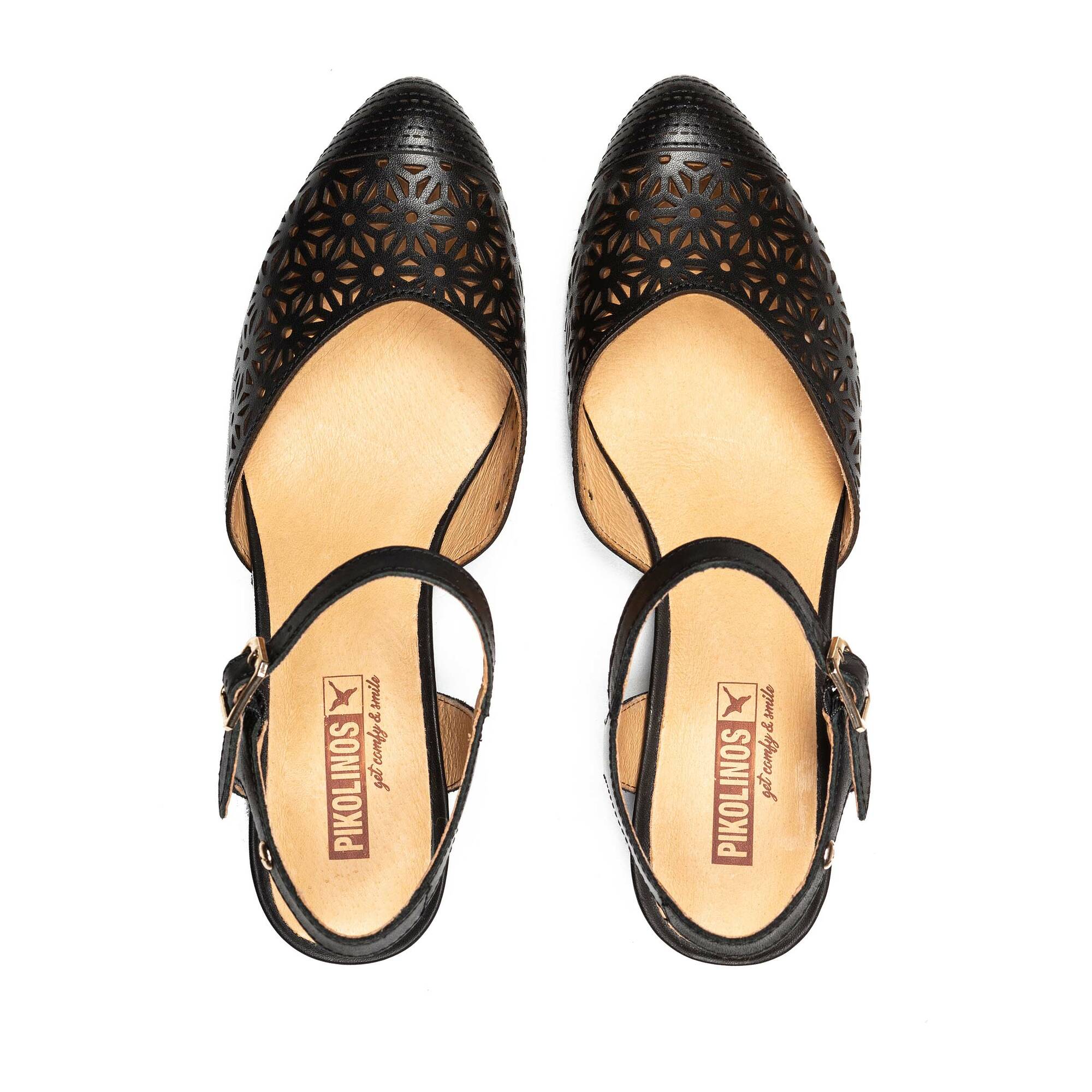 Damskie buty bez pleców - CZARNE