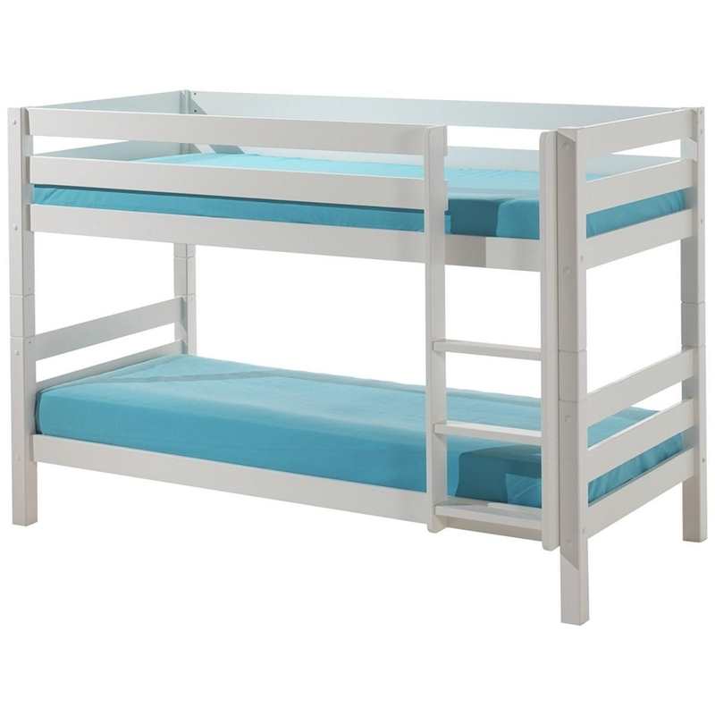 Lit superposé H140cm Pino blanc