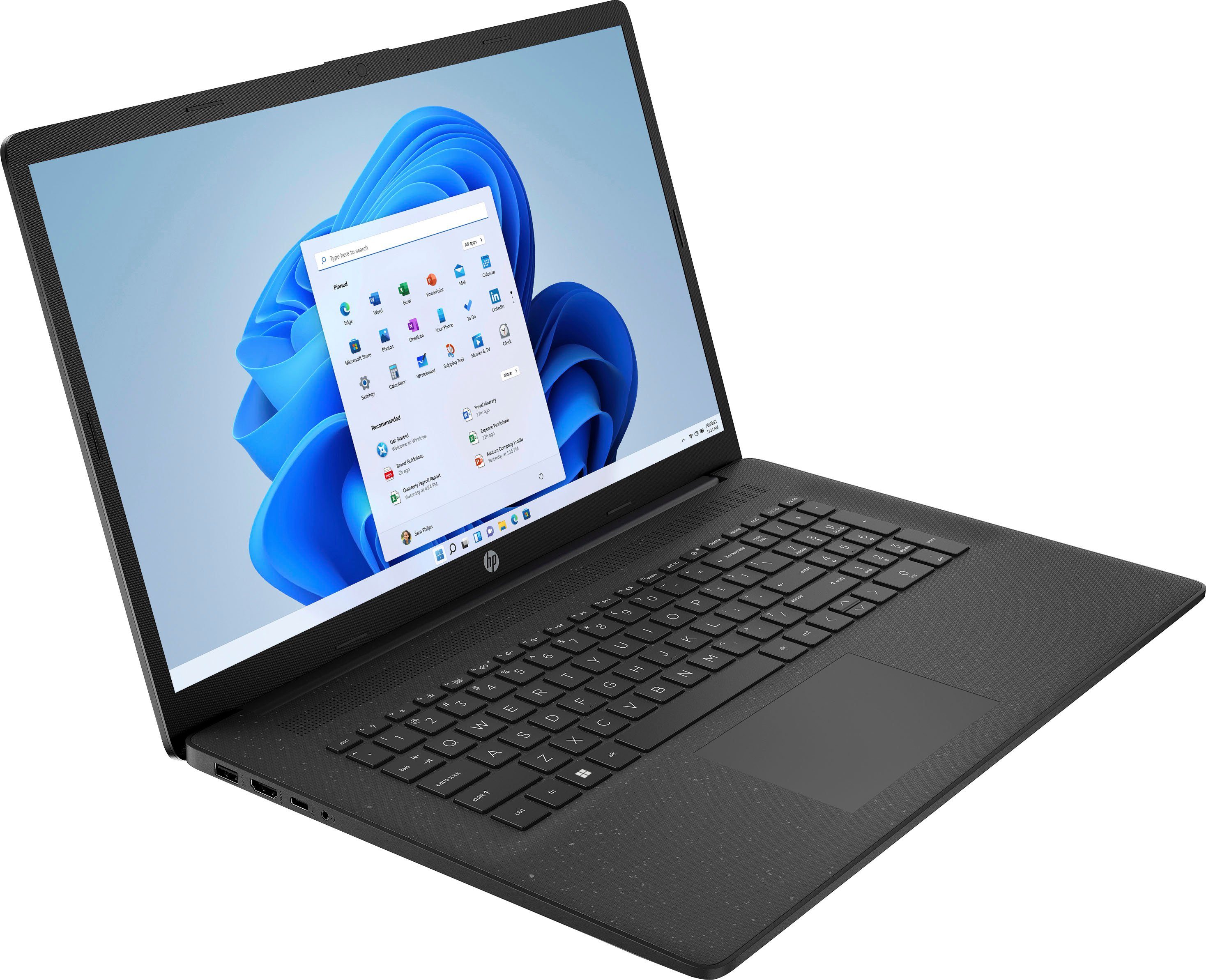 HP 17-cp2255ng Notebook (43,9 cm/17,3 Zoll, AMD Ryzen 5 7520U, Radeon Graphics, 512 GB SSD)