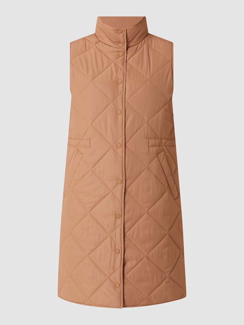 Steppweste mit Wattierung in camel