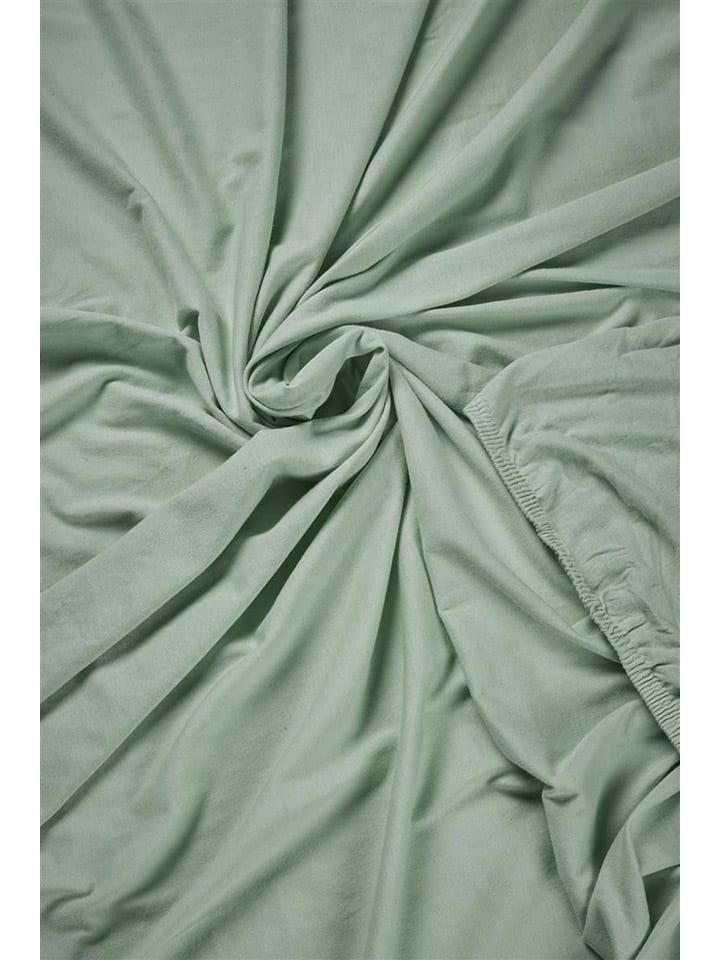 Beddinghouse Jersey-Splittopper-Spannbettlaken in Mint günstig kaufen