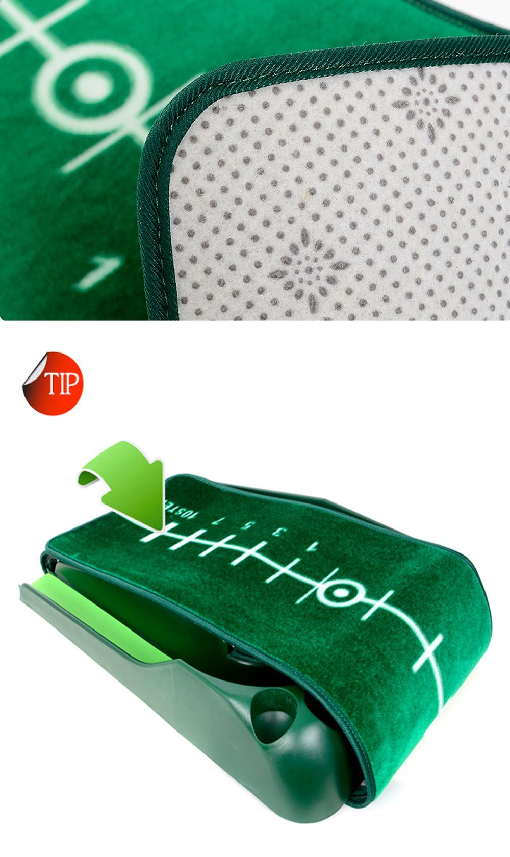 Best Track Puttingmatte Best Track Puttingmatte Infinity Green mit Ballrücklaufschiene