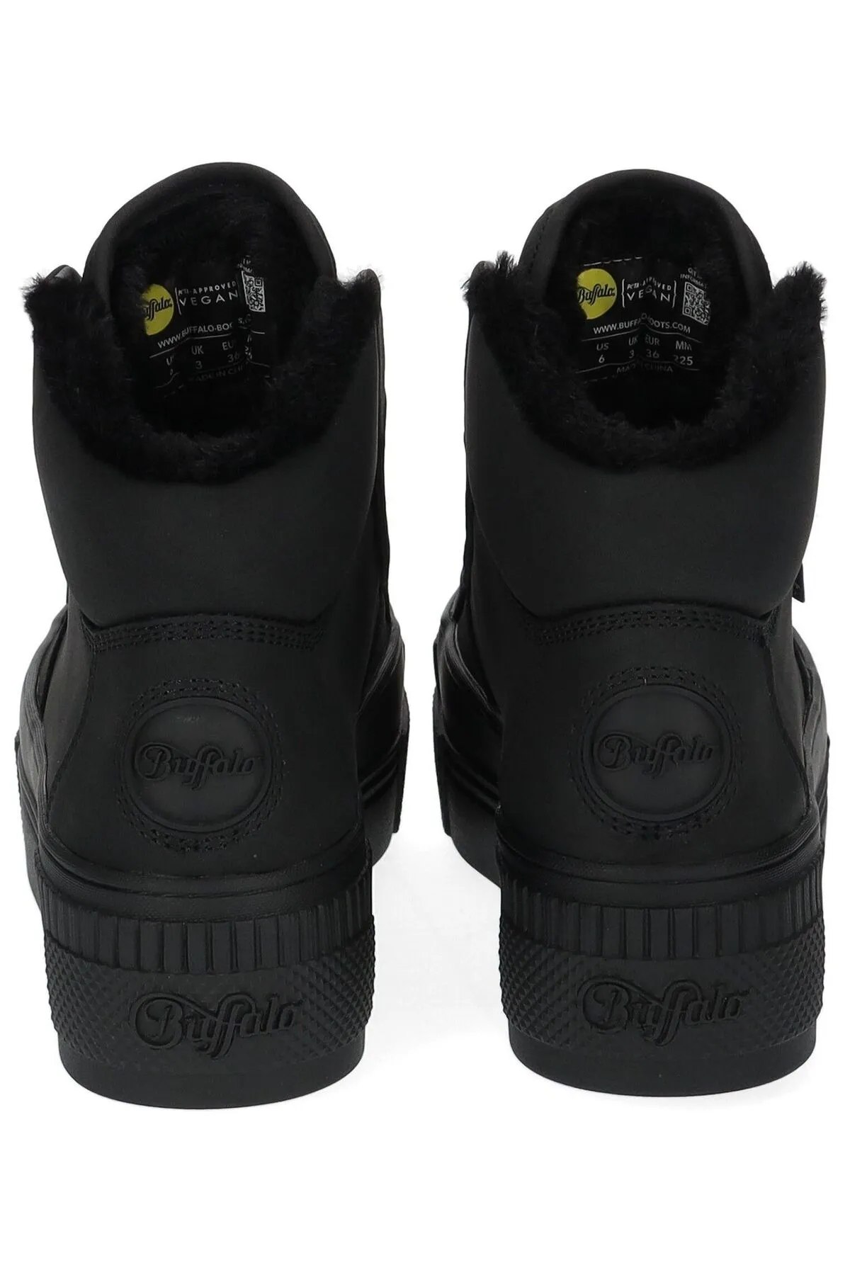 Buffalo  Stiefelette - Schwarz - Flacher Absatz