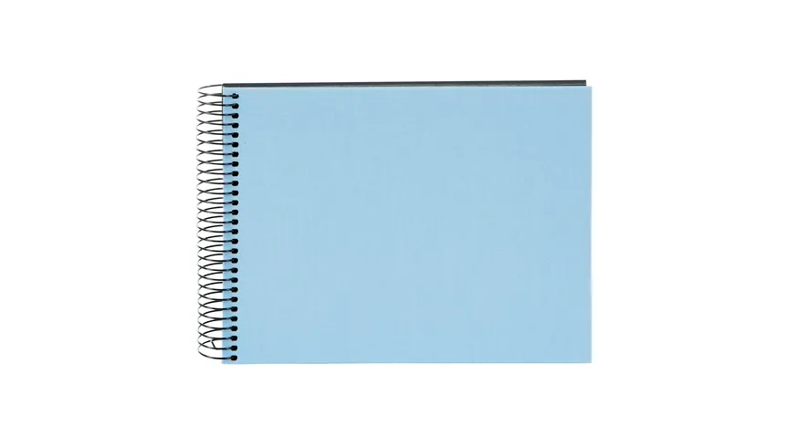 goldbuch Spiralalbum Bella Vista himmelblau 24x17cm 40 schwarze Seiten