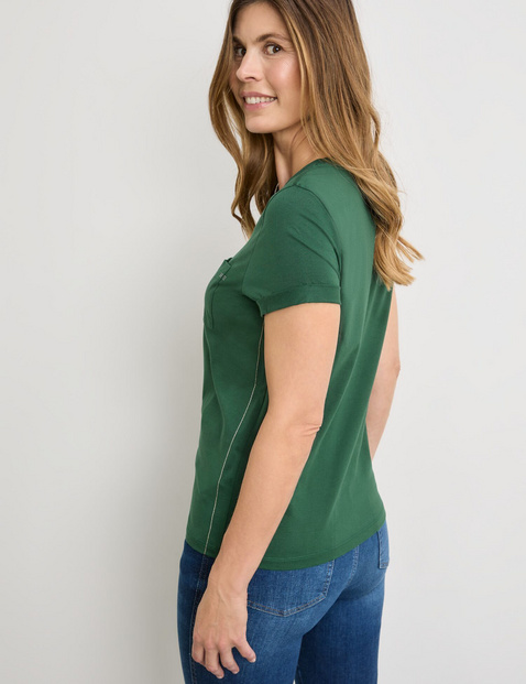 T-Shirt aus Baumwolle mit Ziersteinchen