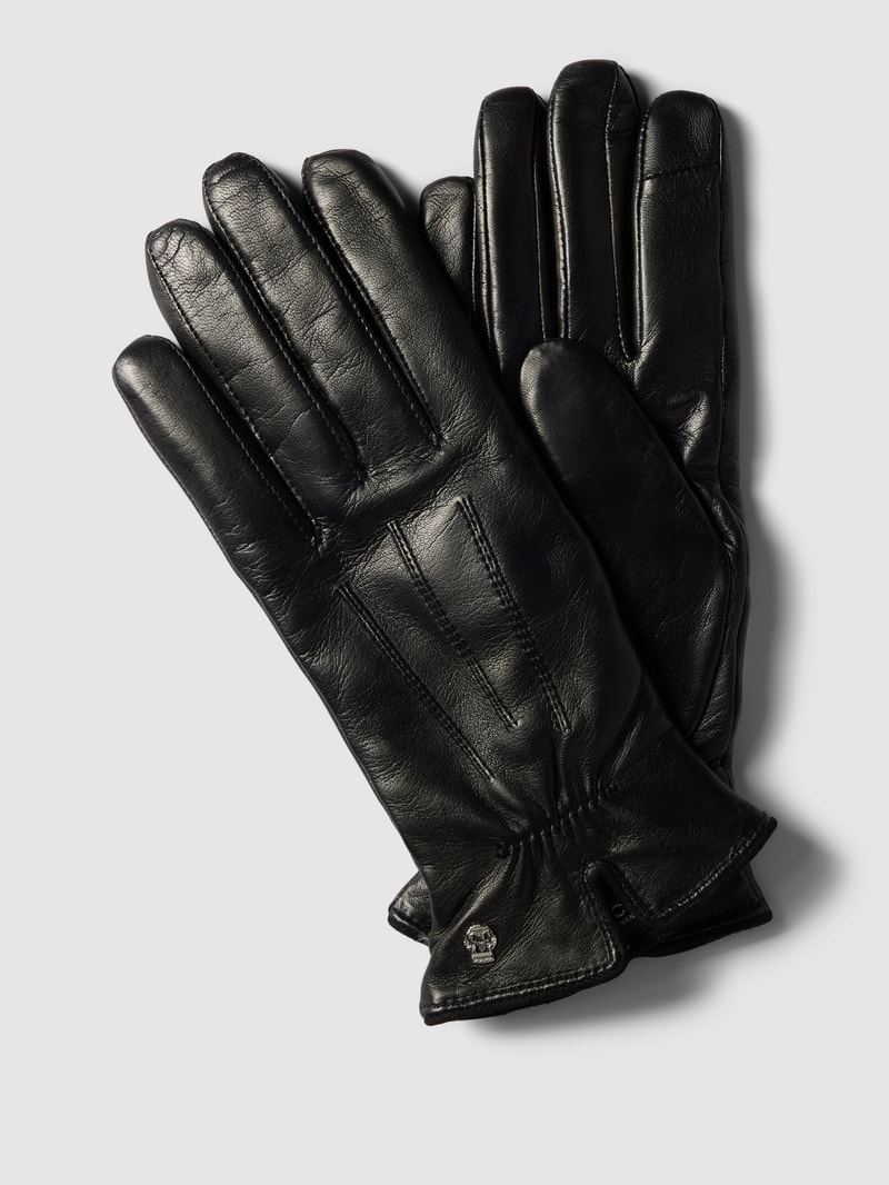 Handschuhe aus Leder Modell 'Antwerpen Touch' in schwarz
