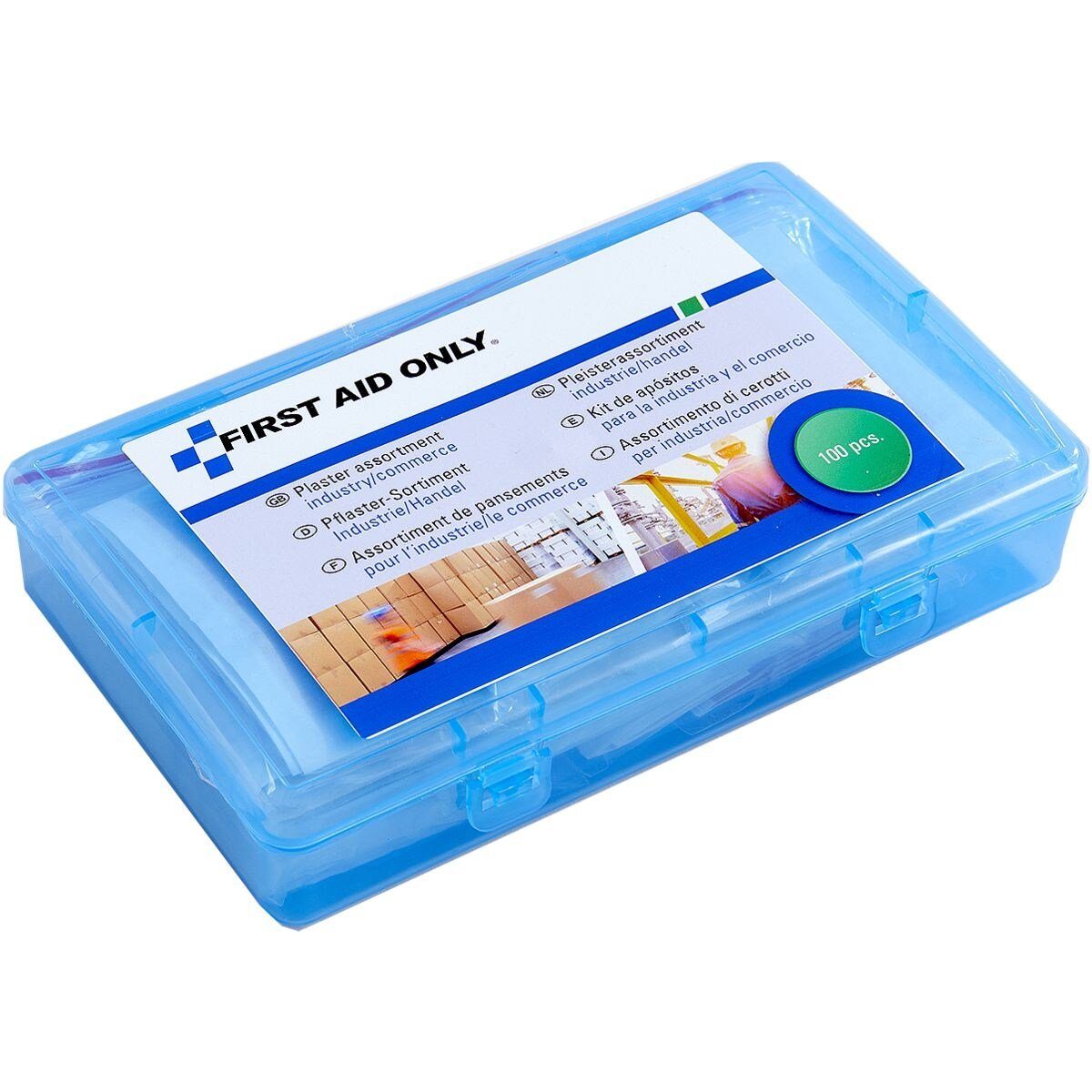 FIRST AID ONLY® Wundpflaster Gastronomie/Gewerbe (100 St), verschiedene Größen/ Ausführungen in wiederverschließbarer Box