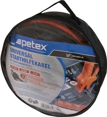 Petex Starthilfekabel, (450 cm), 35 mm², 4,5 Meter, mit Überspannungsschutz, Nennspannung: 12 - 24 Volt