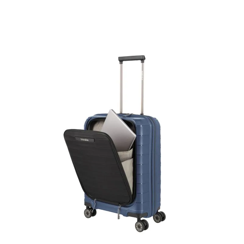 Travelite MOOBY Bordtrolley S mit Vortasche (55 cm) - Marine