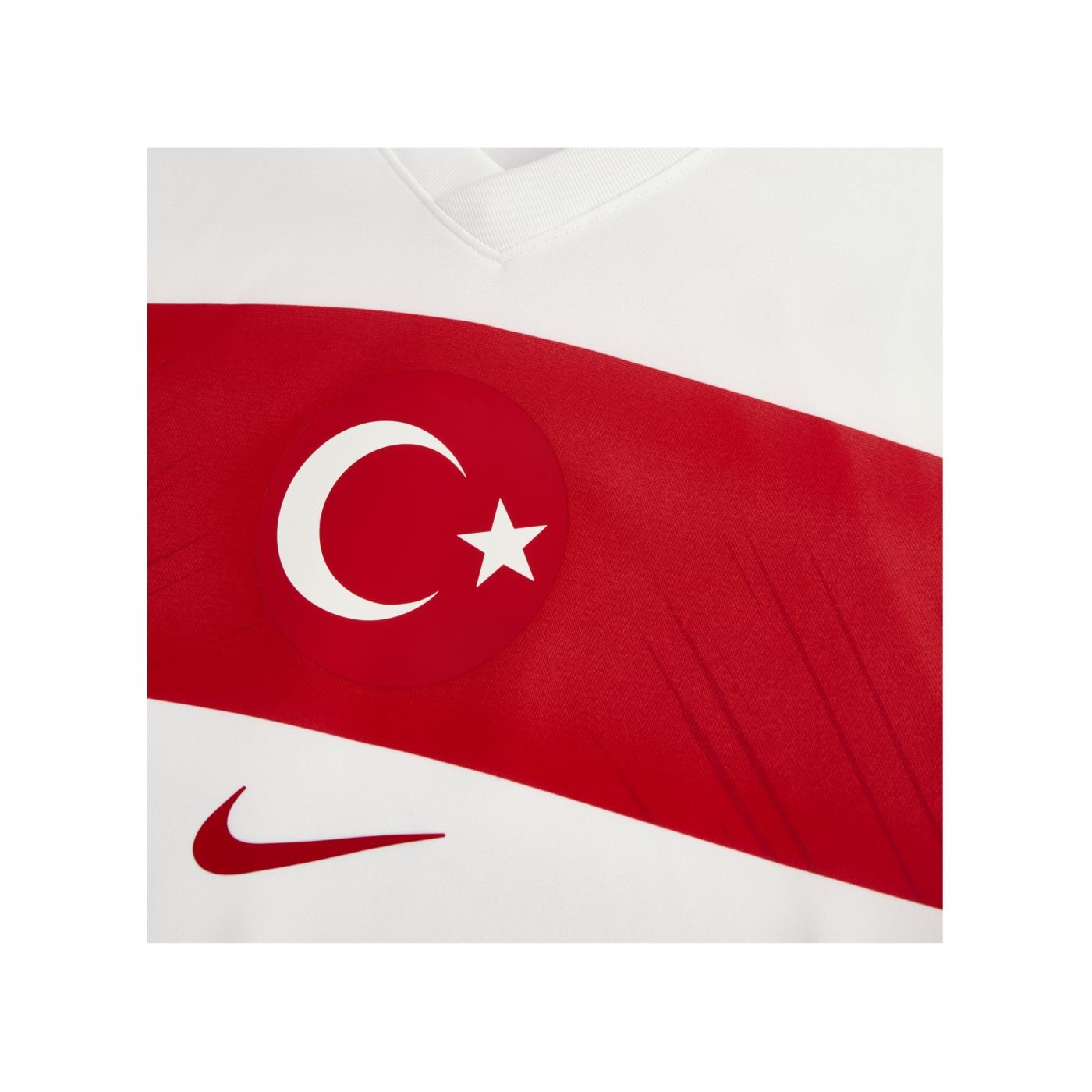 Nike Türkei Fan Trikot Home EM 2024 Weiss