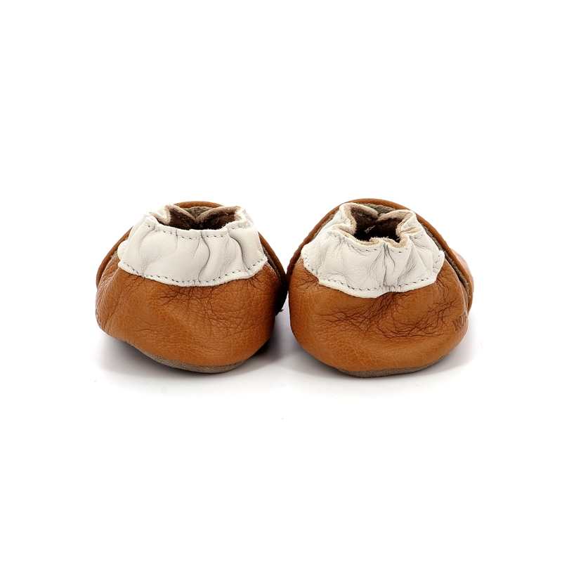 Chaussons cuir tannage vegetal Coddle Baby