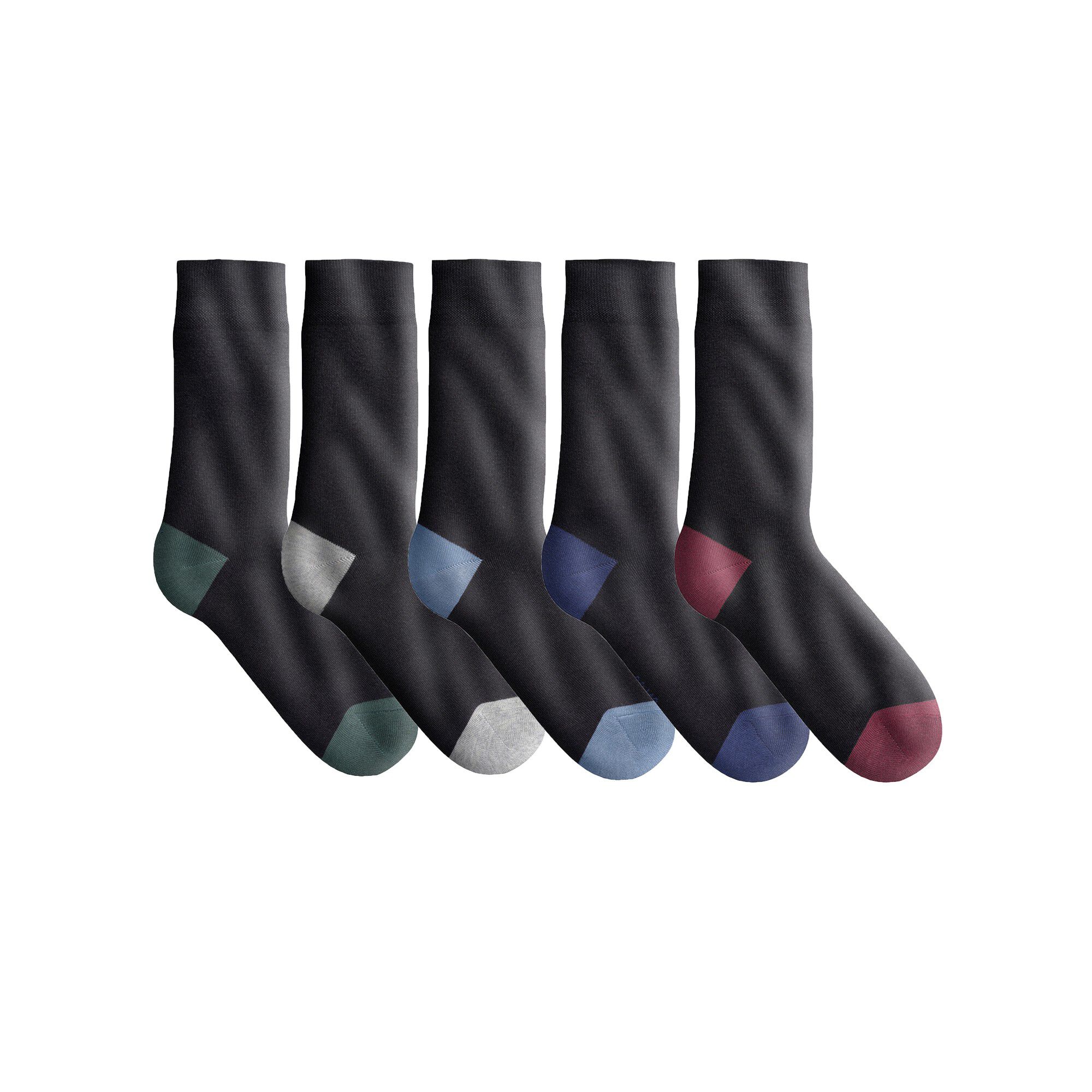 Mi-chaussettes talon couleur