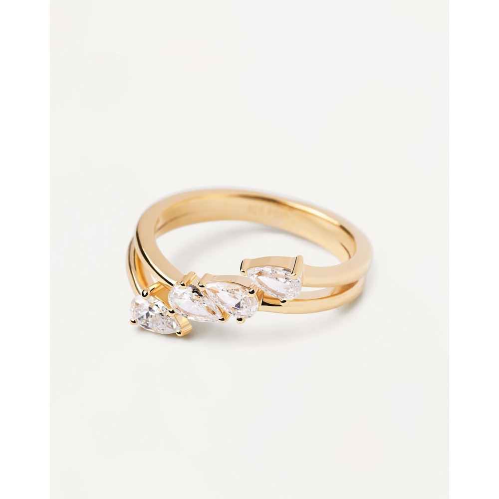 P D Paola Bague pour femme 925 Argent or Bague