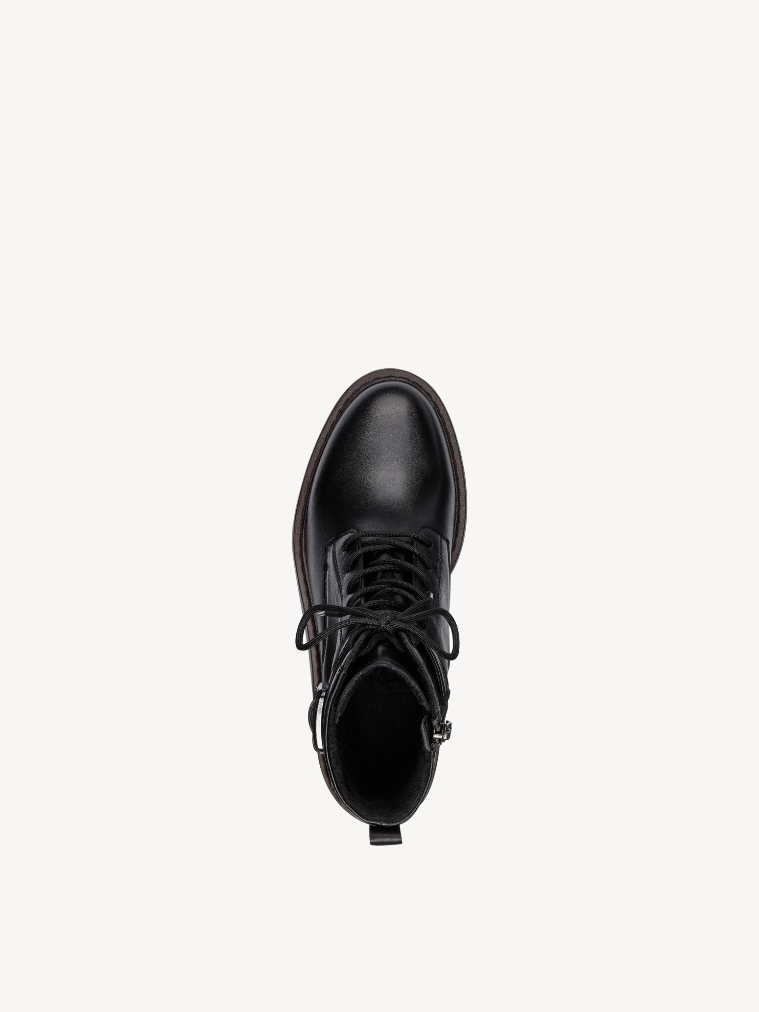 Bottine en cuir - noir